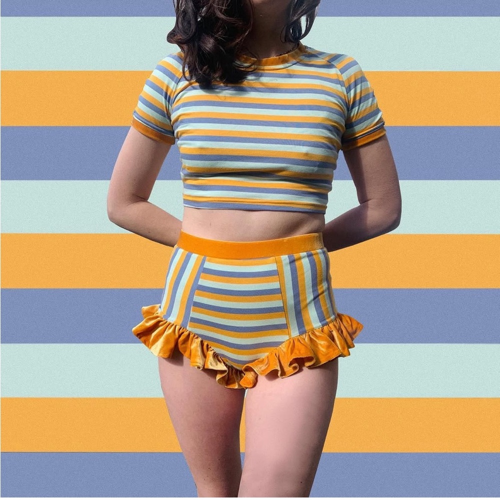 NWT My Bubble Bum Tang Fest Two Piece Circus Costume size S